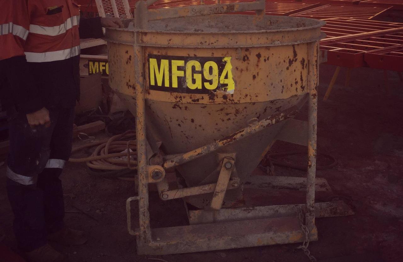 Corroded steel surface caked in rust and old coating before dustless blasting in Perth