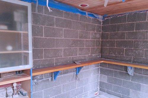 Brick and concrete restoration after paint removal in Perth