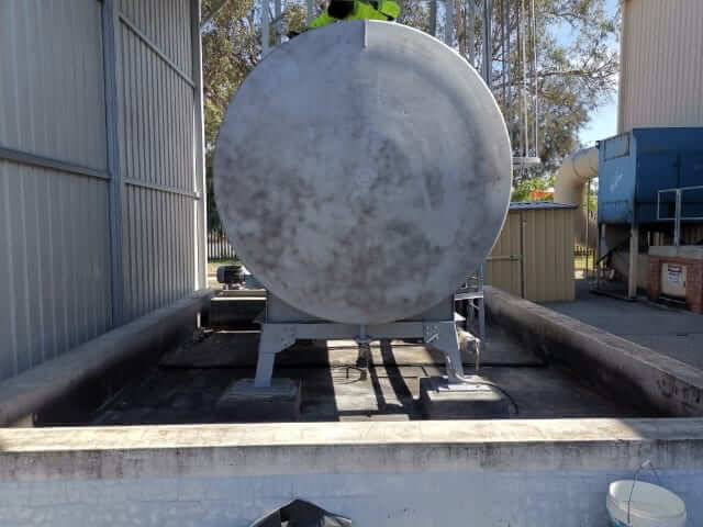 Bulk gas tank, recoated Bulk gas storage tank blasted and recoated in Western Australia