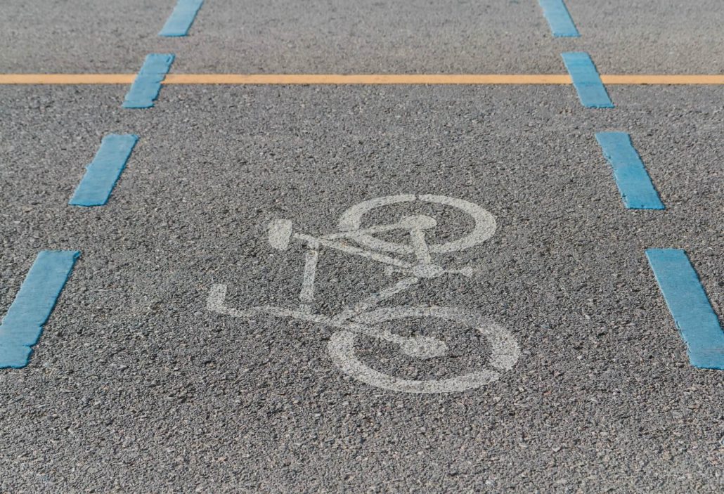 Paint Removal Using Dustless Blasting - Bike Lanes, Footpaths, Roads