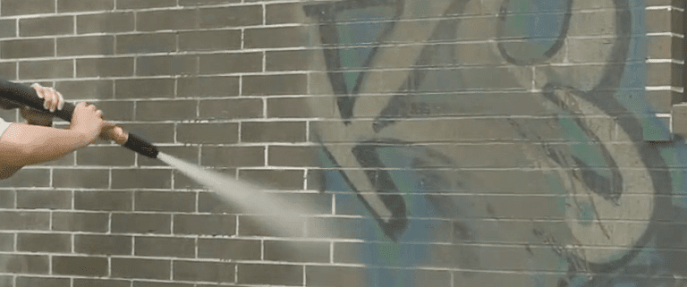 Graffiti Removal Dustless Blasting - brick concrete surfaces