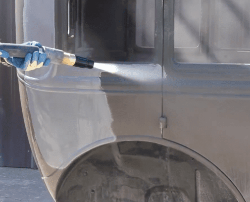Abrasive Blasting Services Perth - Dustless Blasting professional stripping paint from hotrod
